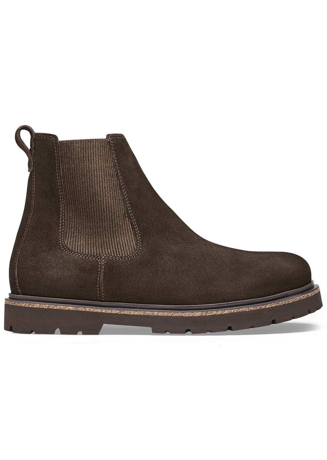 Birkenstock Men's Highwood Slip On Suede Leather Boots Mocha