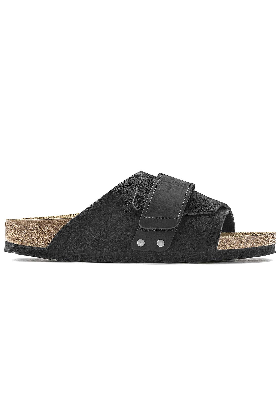 Birkenstock Men&#39;s Kyoto Suede Regular Sandals Black