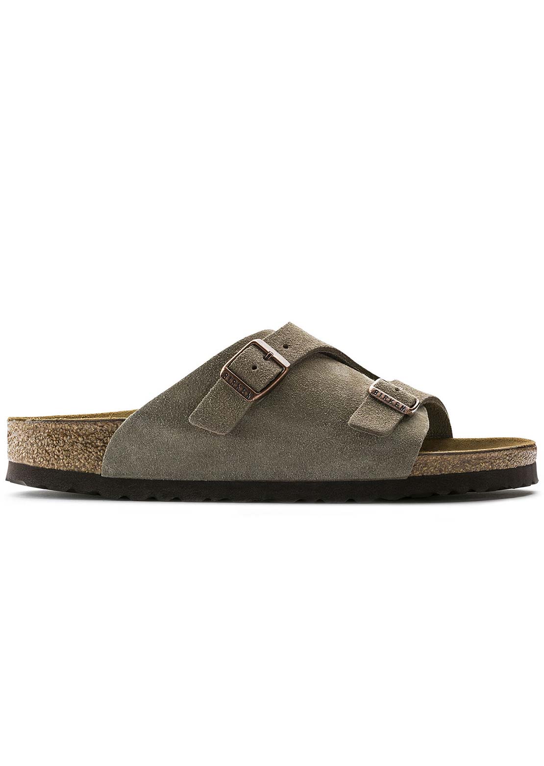 Birkenstock Men&#39;s Zurich Suede Regular Sandals Taupe