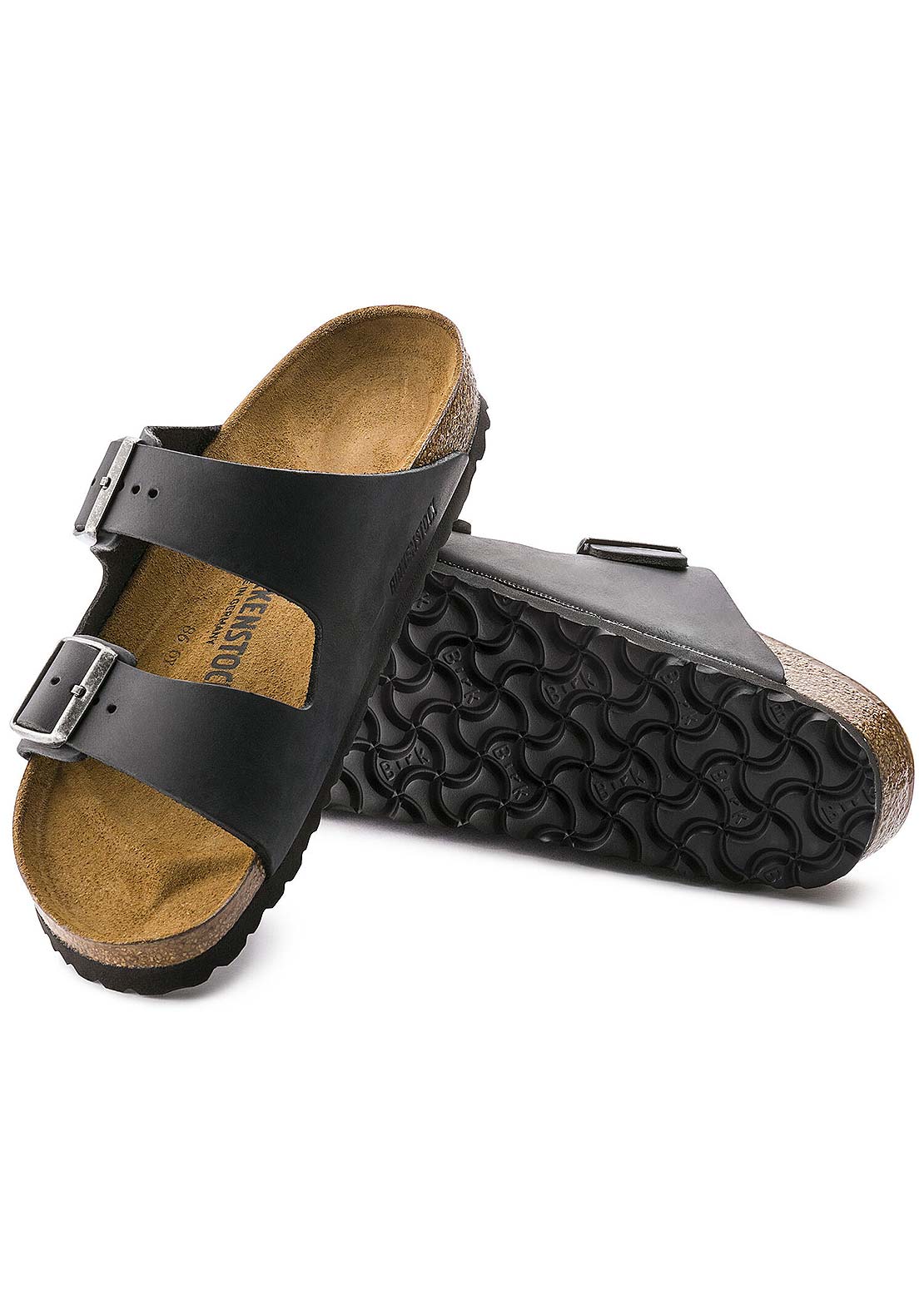 Birkenstock Unisex Arizona Oiled Soft Footbed Sandals Black