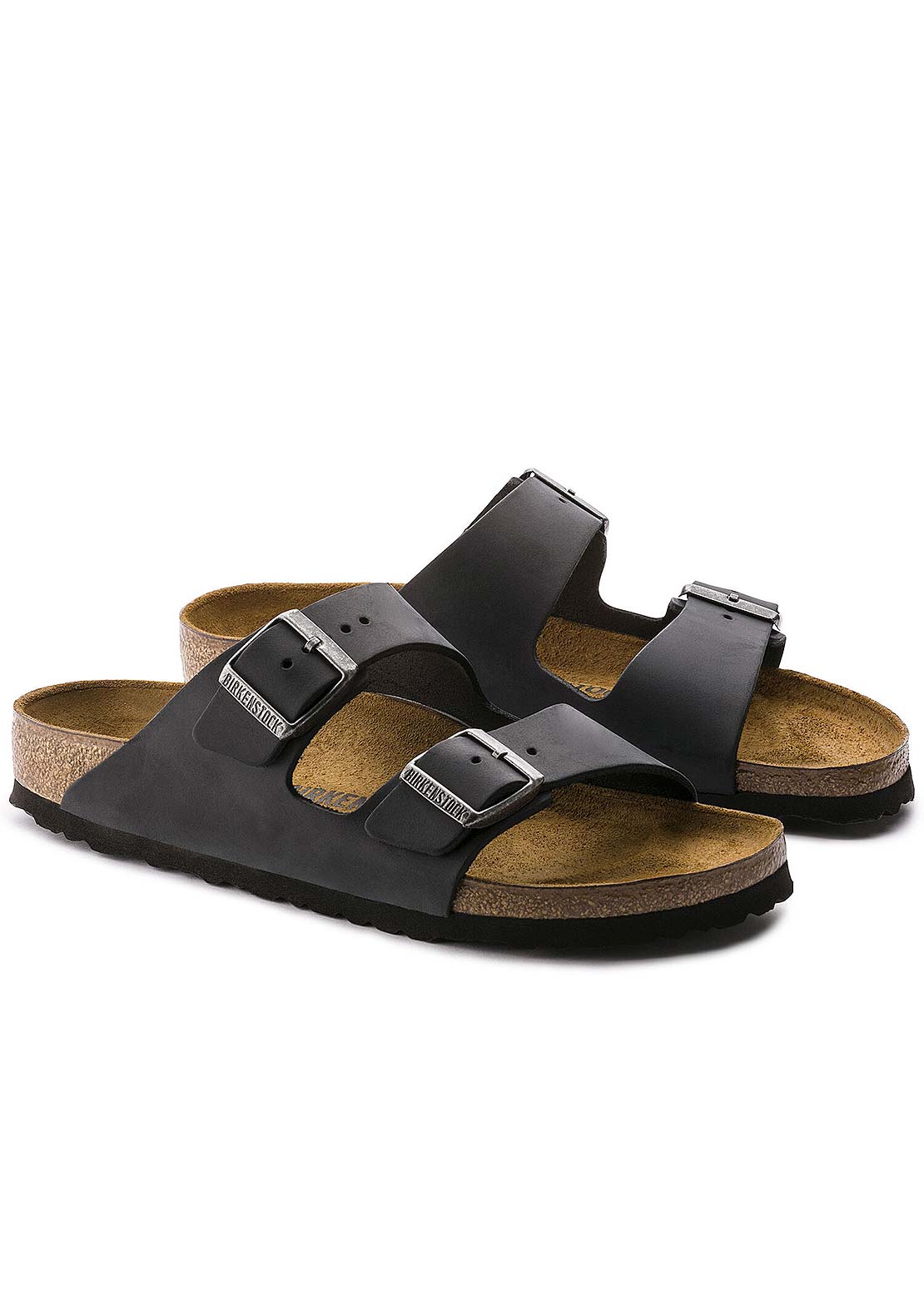 Birkenstock Unisex Arizona Oiled Soft Footbed Sandals Black