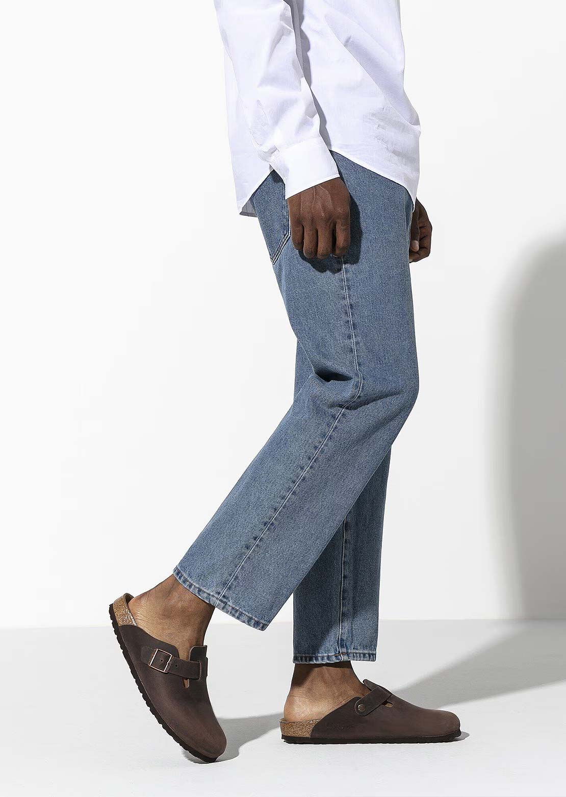 Birkenstock Unisex Boston Habana Oiled Leather Narrow Sandals Habana