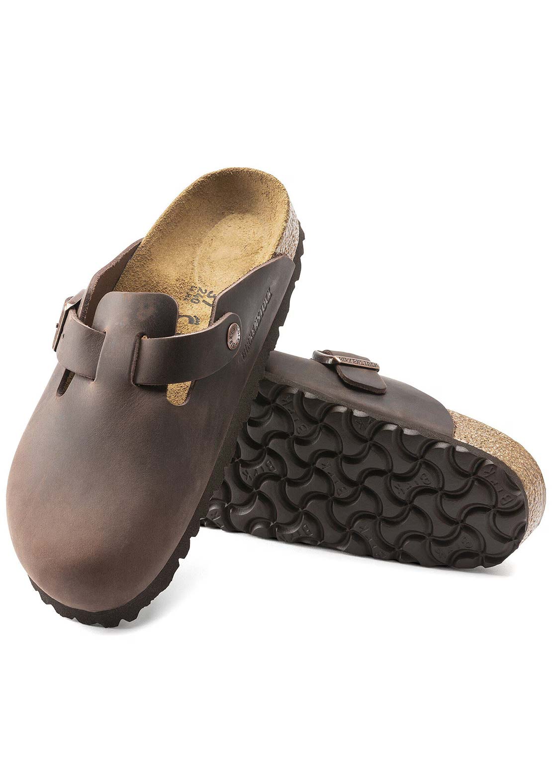 Birkenstock Unisex Boston Habana Oiled Leather Sandals Habana