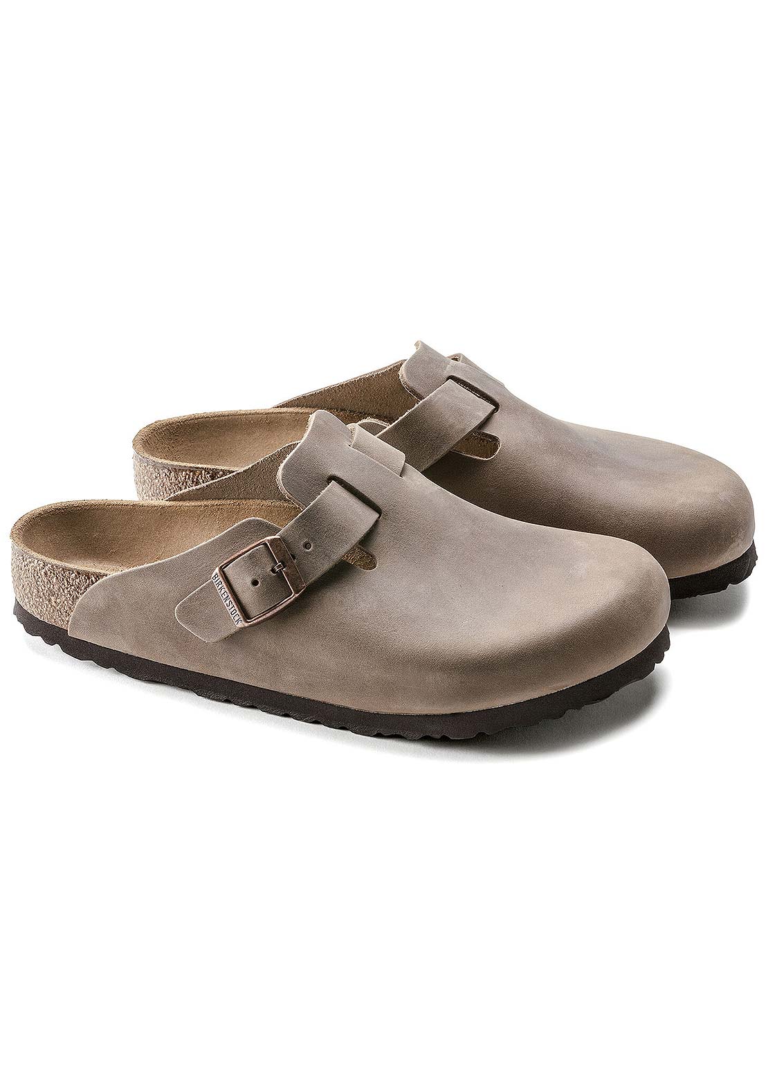 Birkenstock Unisex Boston Oiled Leather Sandals Tobacco