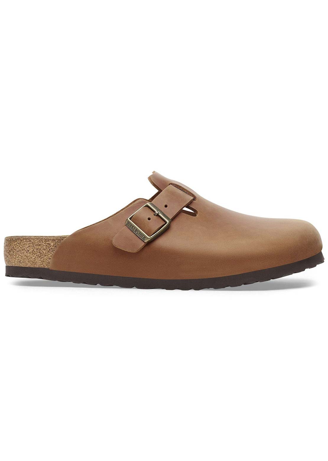 Birkenstock Unisex Boston Oiled Leather Sandals Cognac