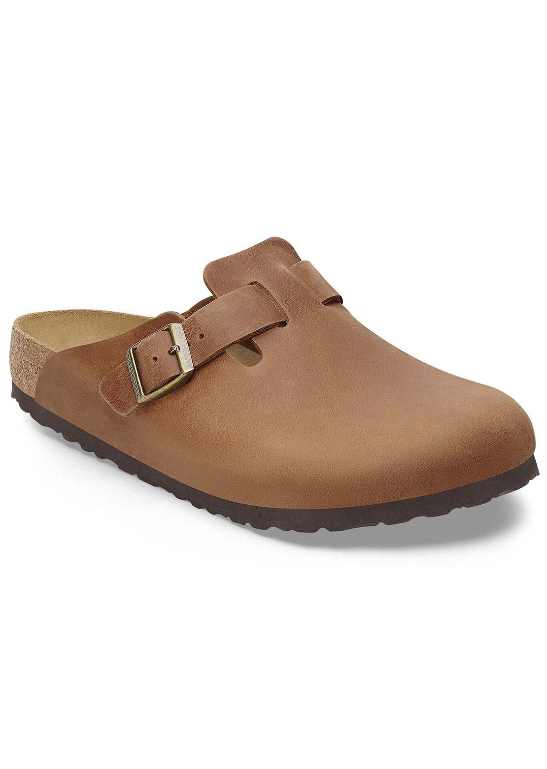 Birkenstock Unisex Boston Oiled Leather Sandals Cognac