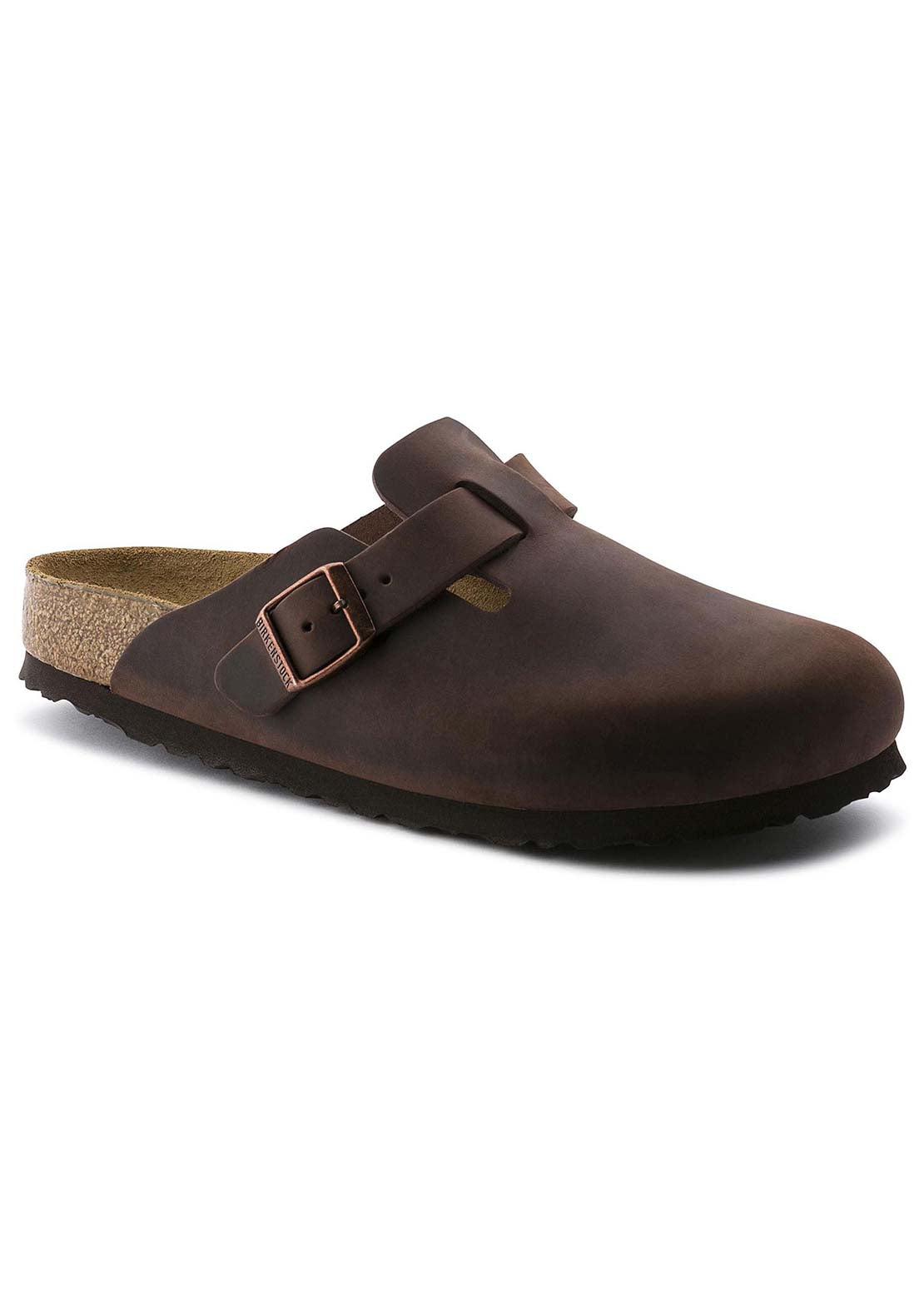 Birkenstock Unisex Boston Soft Footbed  Habana Oiled Leather Regular Sandals Habana