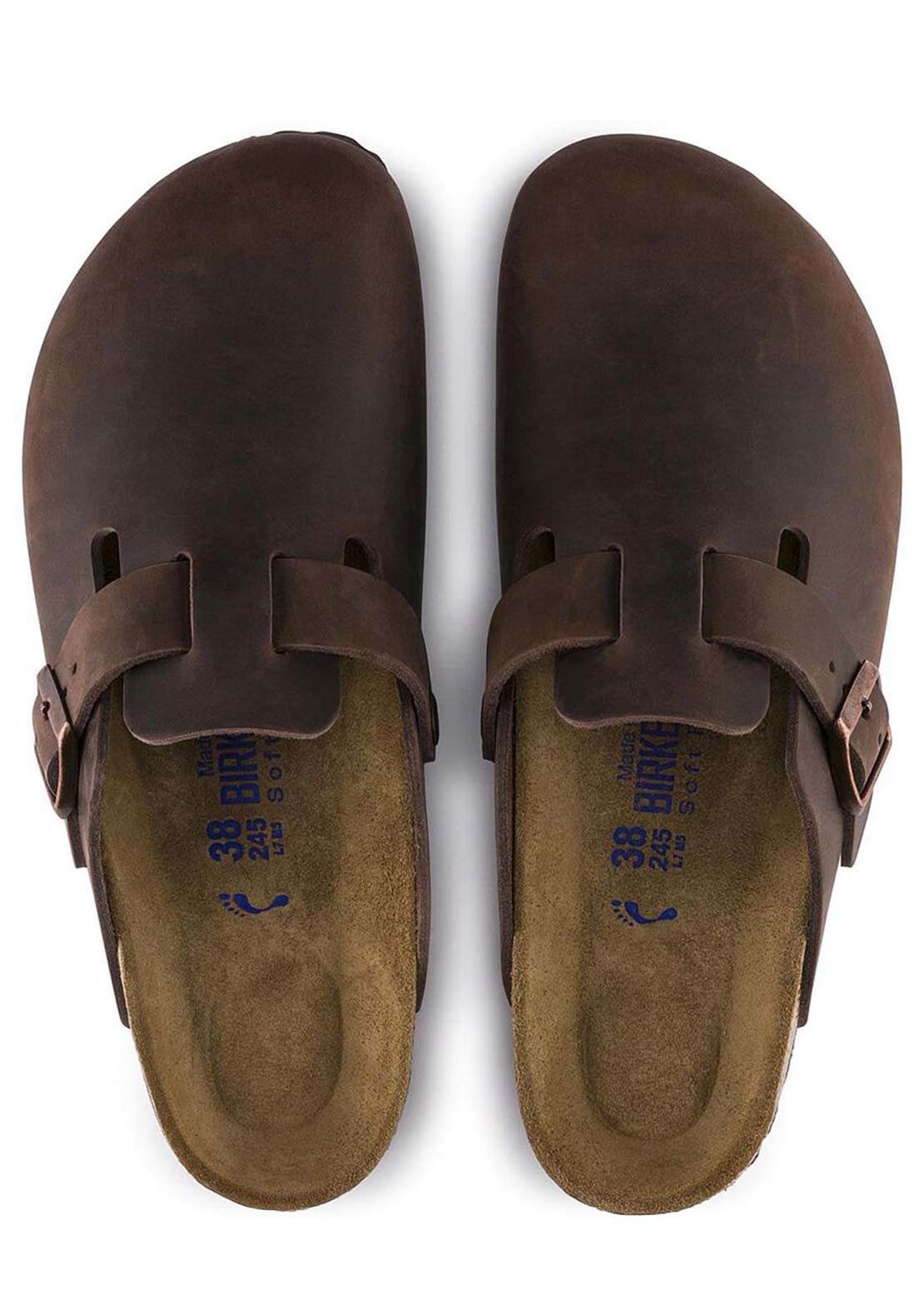 Birkenstock Unisex Boston Soft Footbed  Habana Oiled Leather Regular Sandals Habana