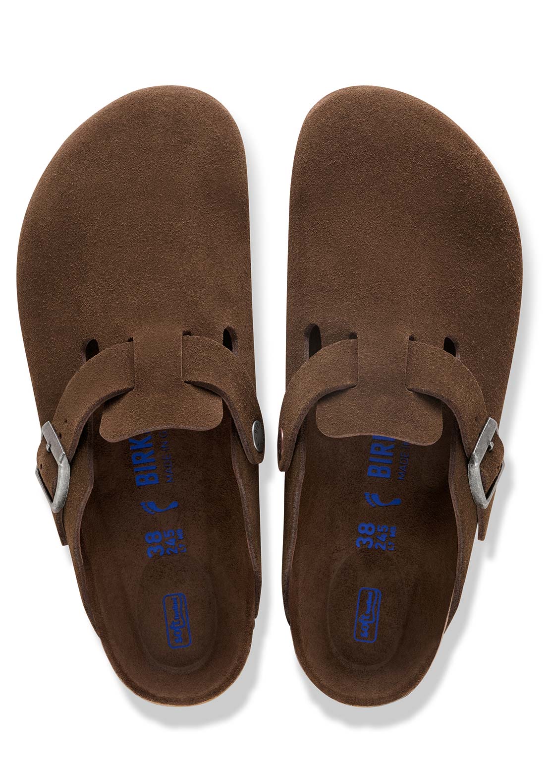 Birkenstock Unisex Boston Soft Footbed Suede Regular Sandals Carafe