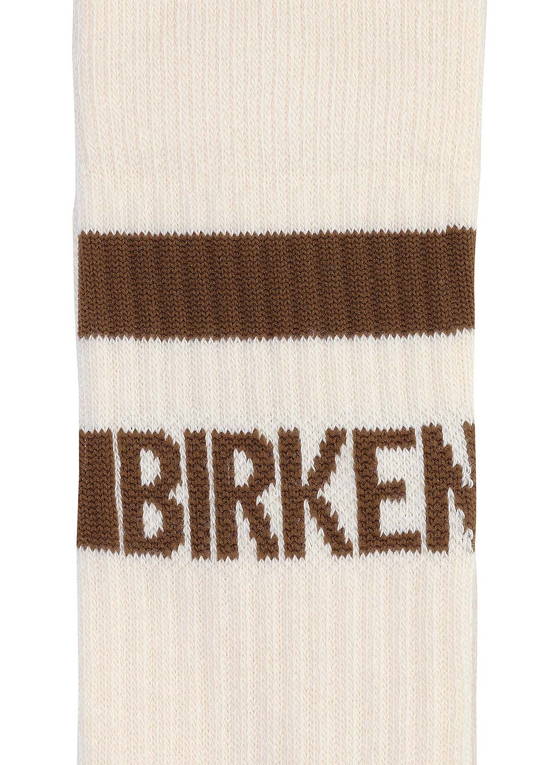 Birkenstock Unisex Cotton Crew Stripe Socks Eggshell