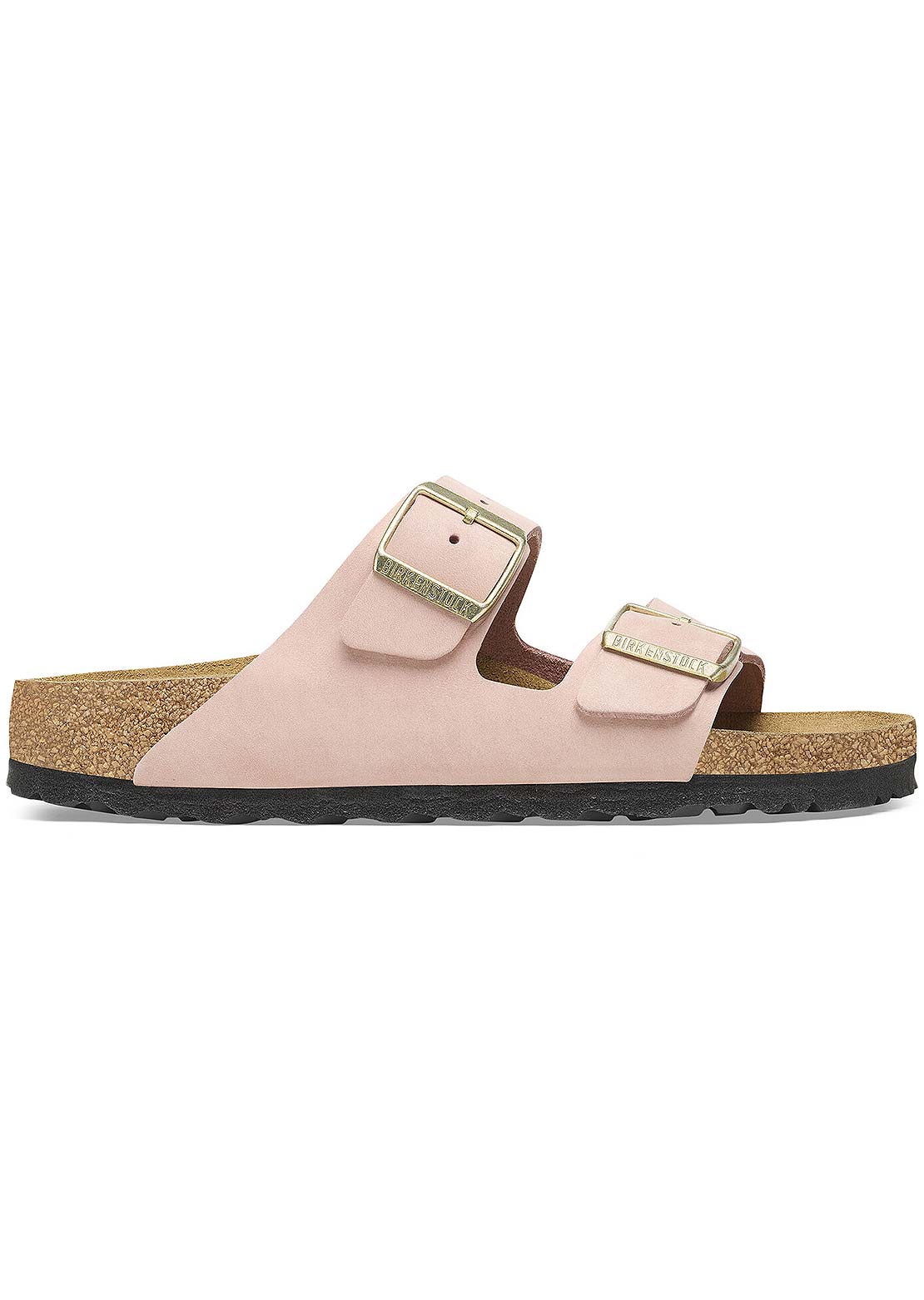 Birkenstock Women&#39;s Arizona SFB Nubuck Regular Sandals Soft Pink