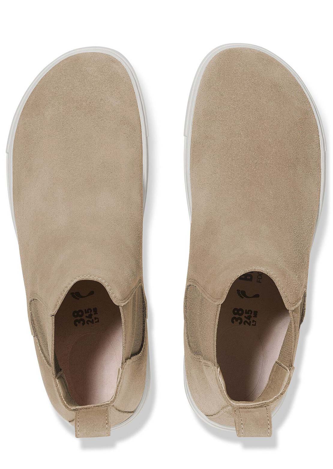 Birkenstock Women's Bend Chelsea Suede Boots Taupe