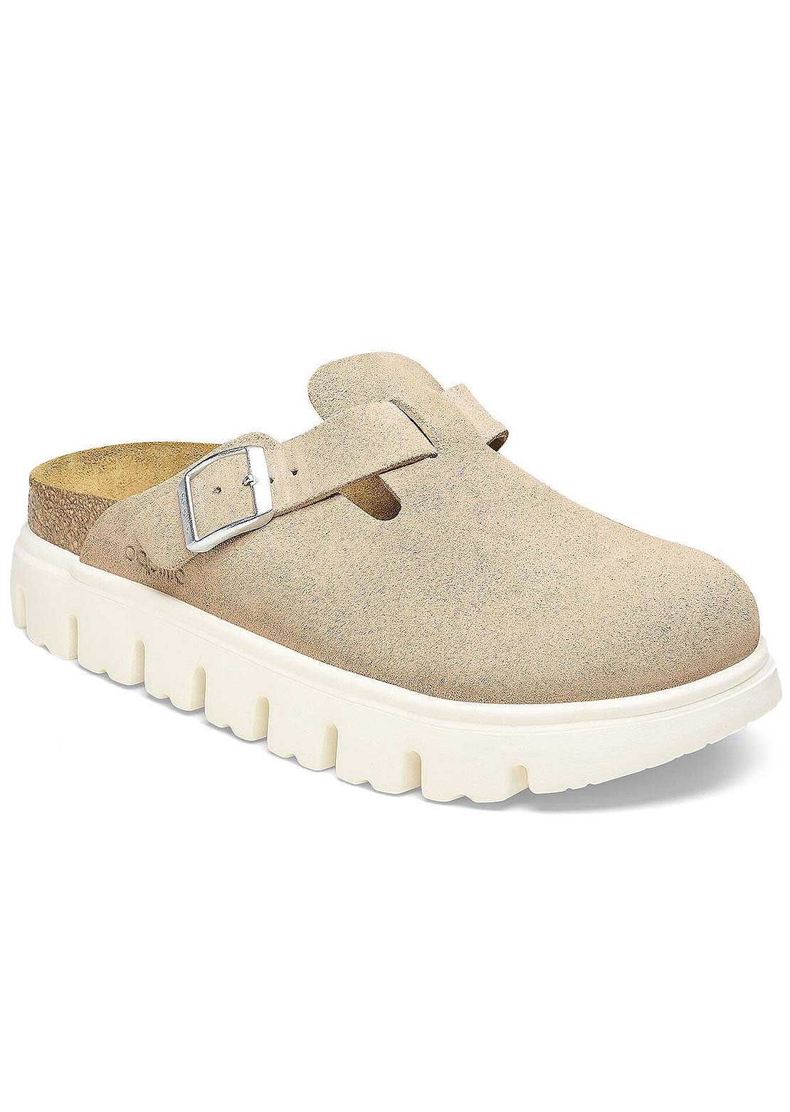 Birkenstock Women's Boston Chunky Narrow Suede Sandals Warm Sand