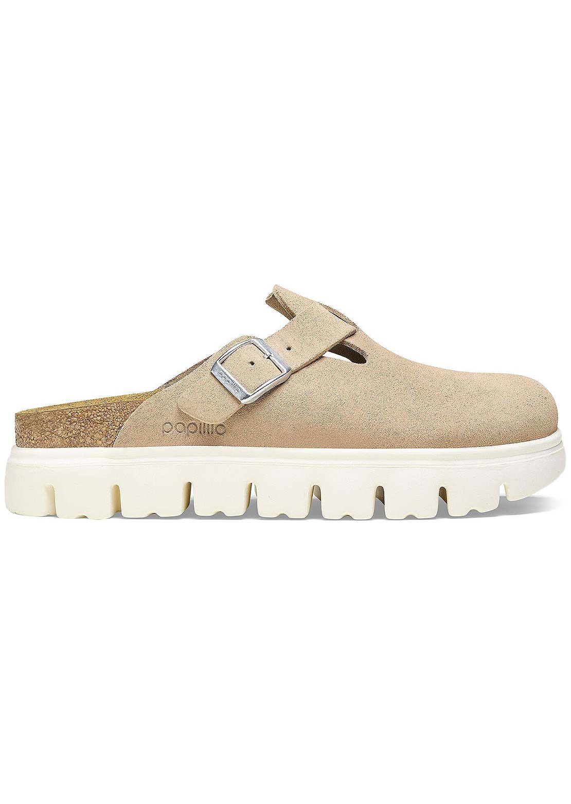 Birkenstock Women's Boston Chunky Narrow Suede Sandals Warm Sand