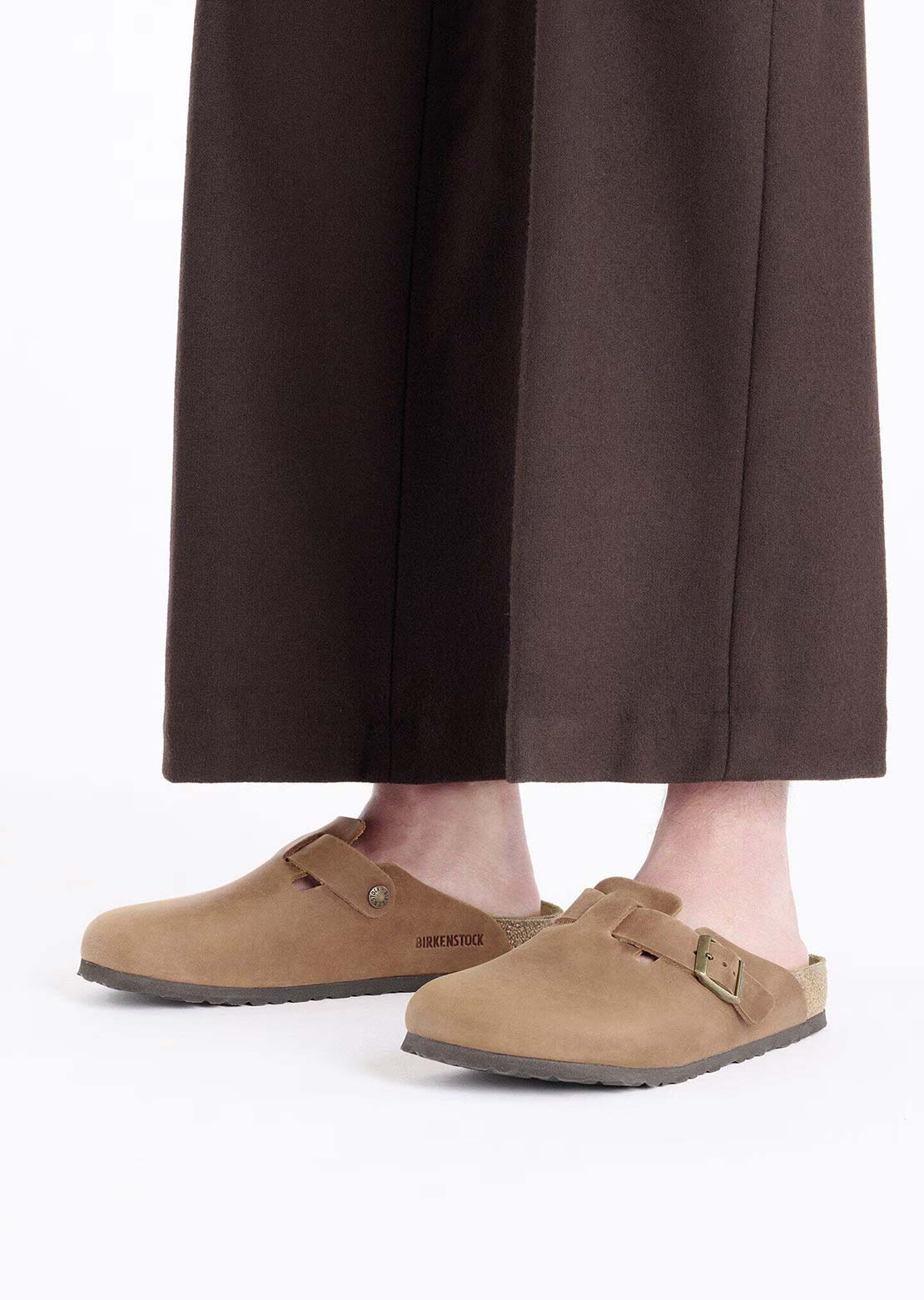 Birkenstock Femmes Boston Oiled Leather Narrow Sandales