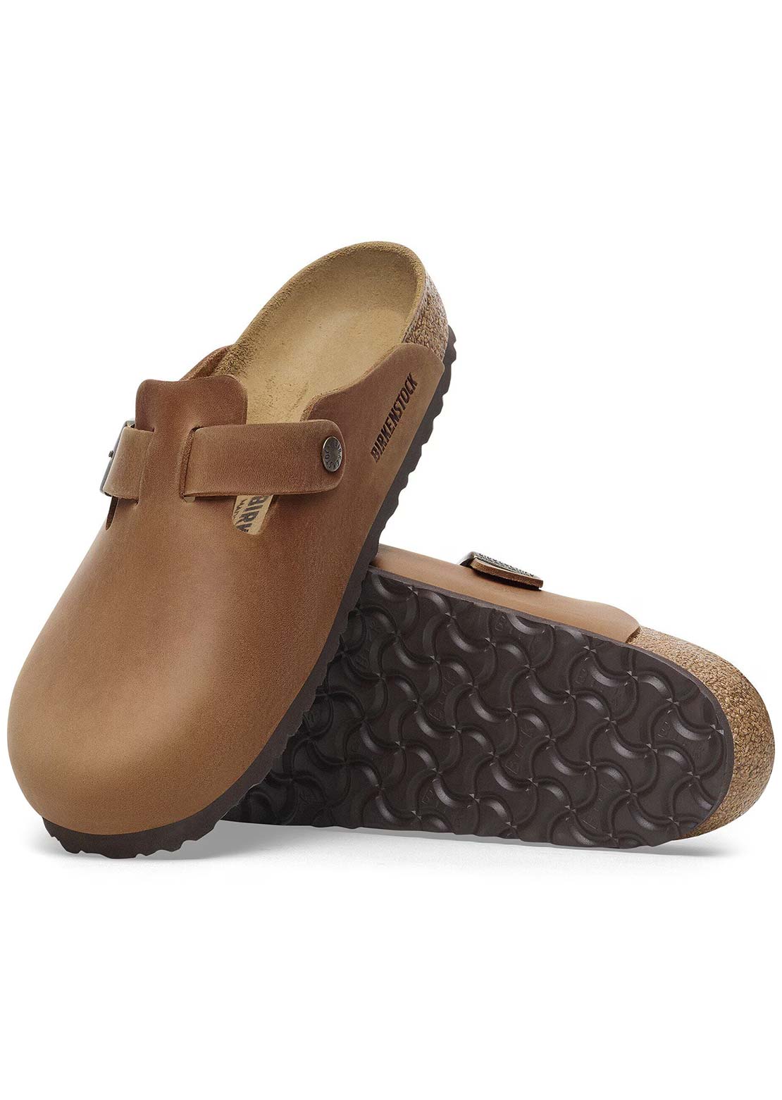 Birkenstock Femmes Boston Oiled Leather Narrow Sandales