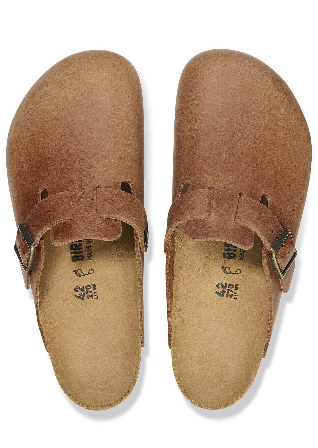 Birkenstock Femmes Boston Oiled Leather Narrow Sandales