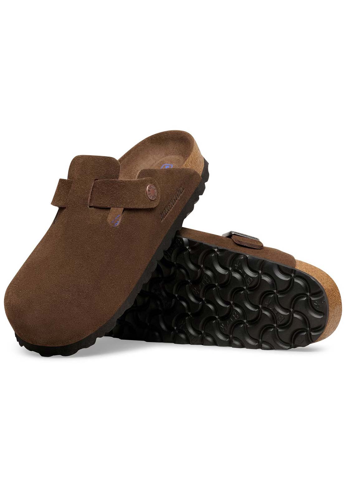 Birkenstock Women's Boston Soft Footbed Suede Narrow Sandals Carafe