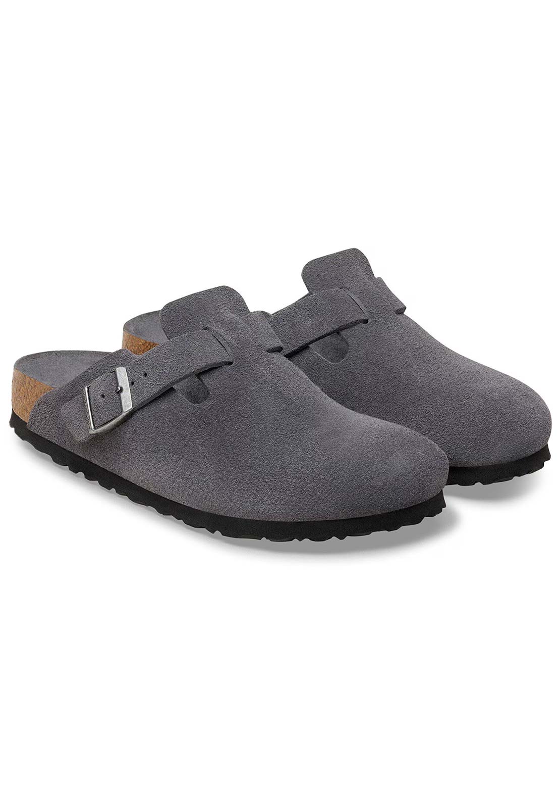 Birkenstock Femmes Boston Soft Footbed Suede Narrow Sandales