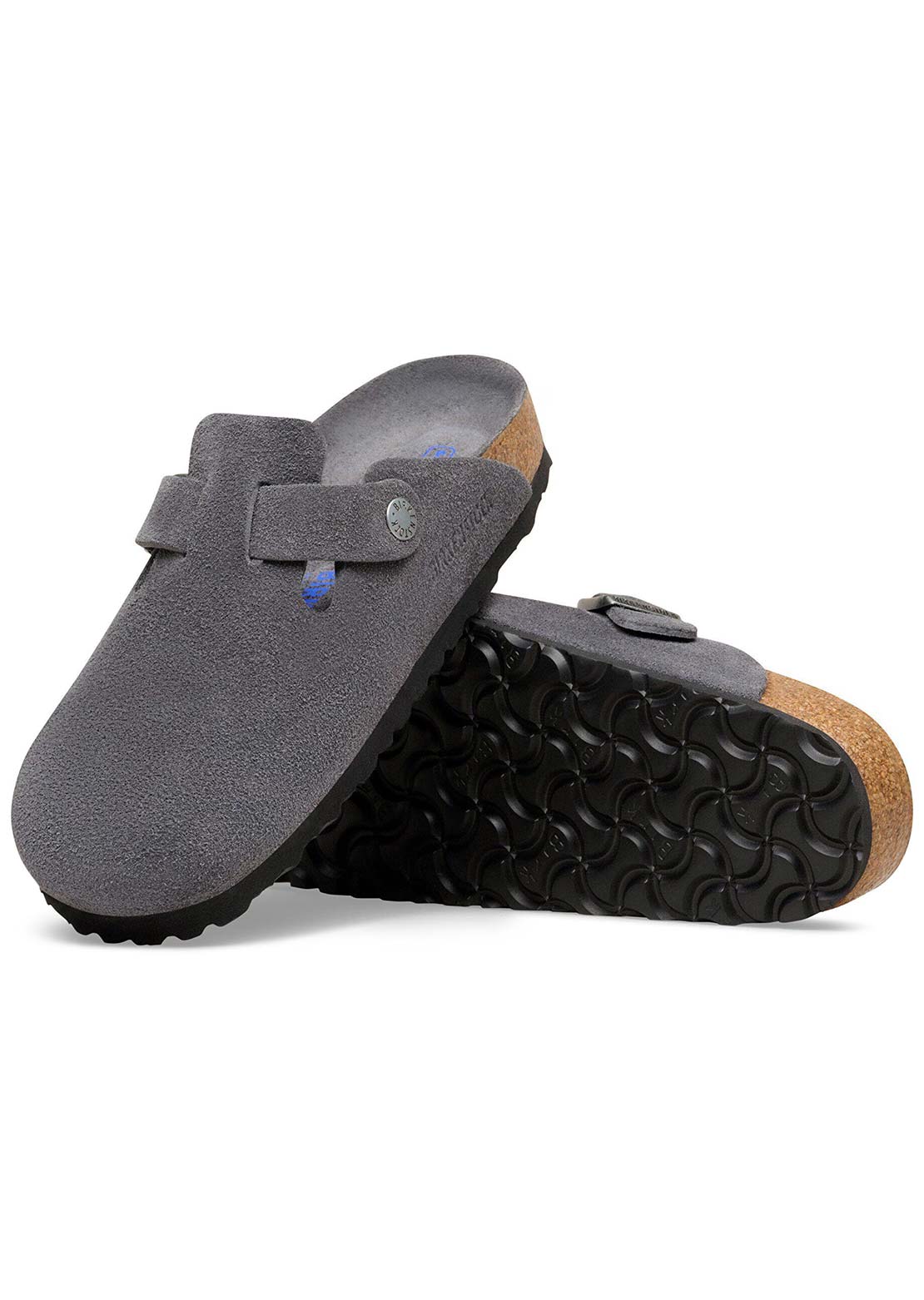 Birkenstock Femmes Boston Soft Footbed Suede Narrow Sandales