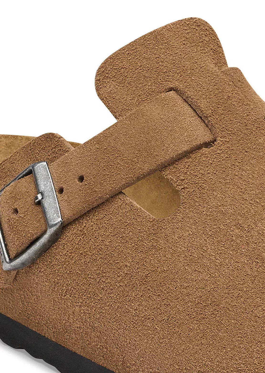 Birkenstock Women's Boston Suede Narrow Sandals Dark Tea