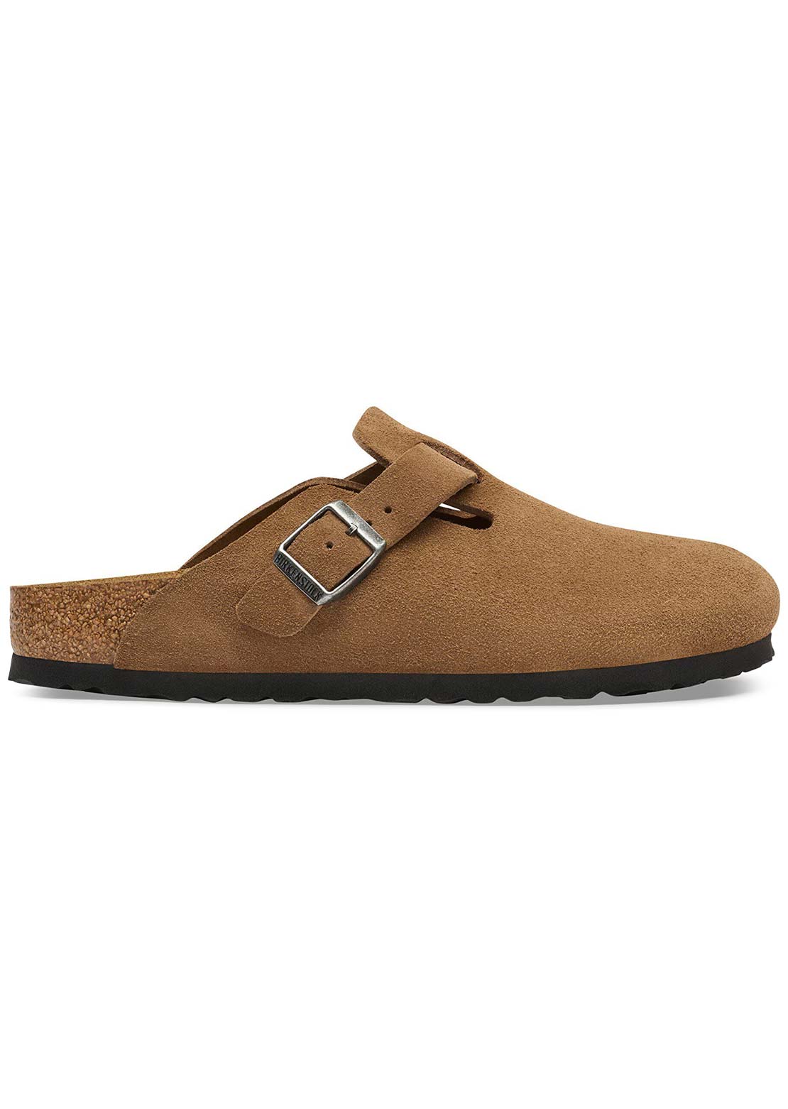 Birkenstock Women's Boston Suede Narrow Sandals Dark Tea