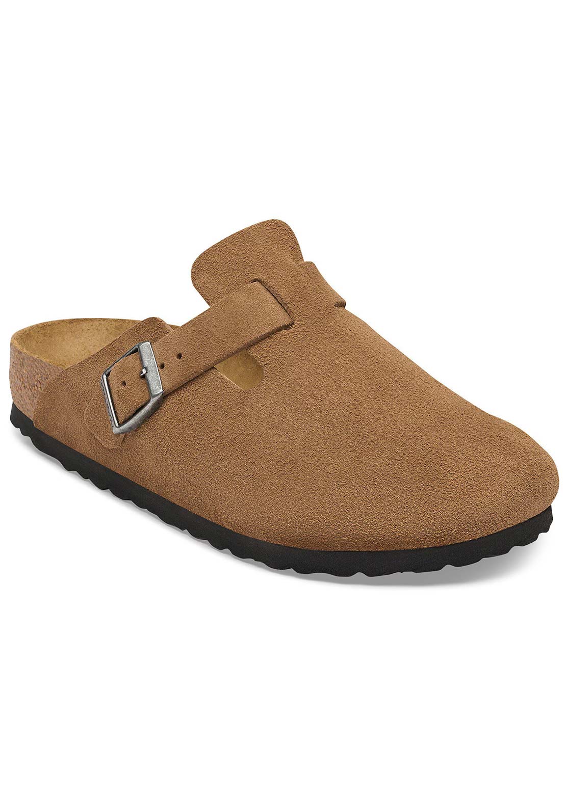 Birkenstock Women's Boston Suede Narrow Sandals Dark Tea