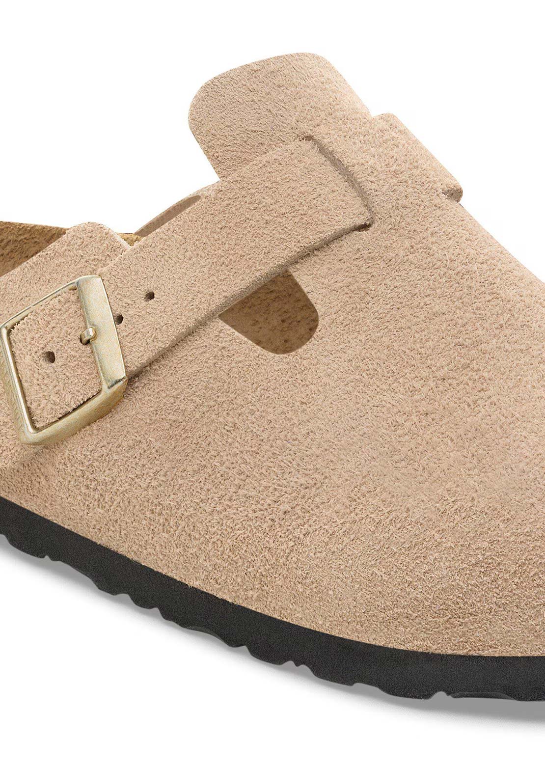 Birkenstock Women's Boston Suede Narrow Sandals Sandcastle
