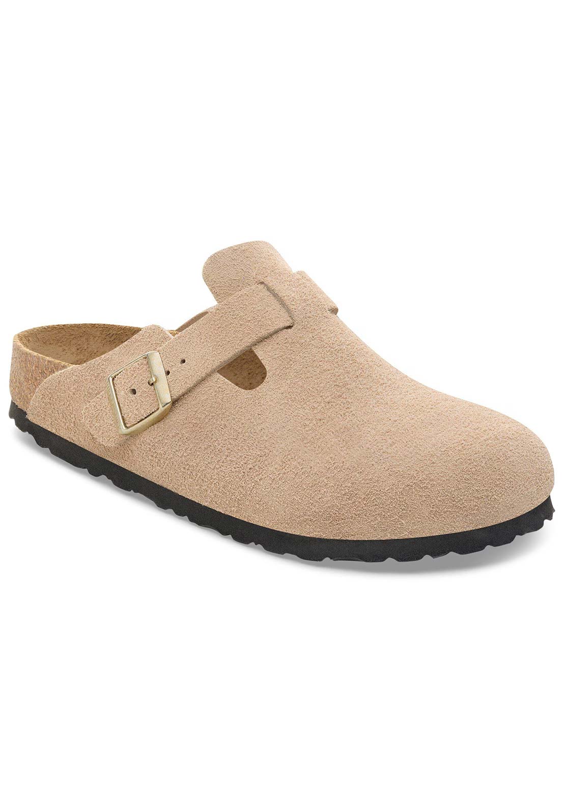 Birkenstock Women's Boston Suede Narrow Sandals Sandcastle