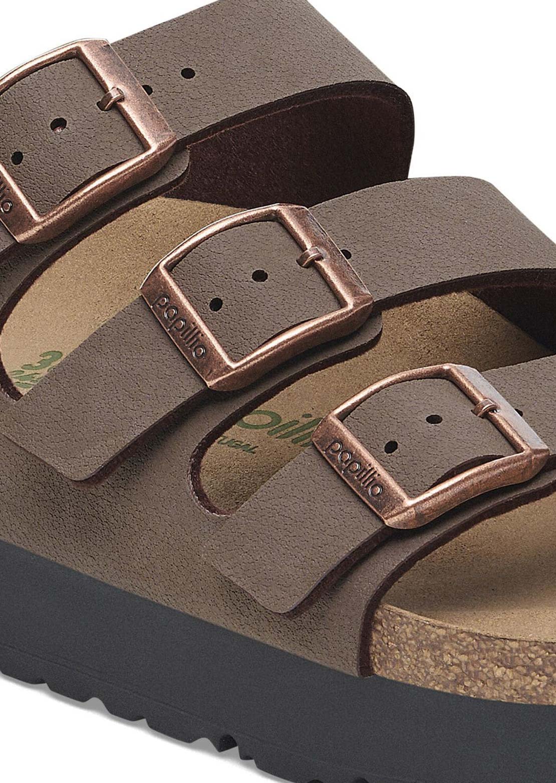 Birkenstock Women's Florida III Platform Birkibuc Narrow Sandals Mocha