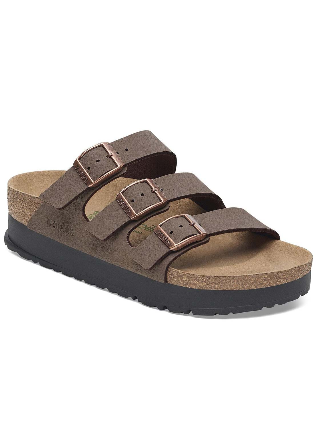 Birkenstock Women's Florida III Platform Birkibuc Narrow Sandals Mocha
