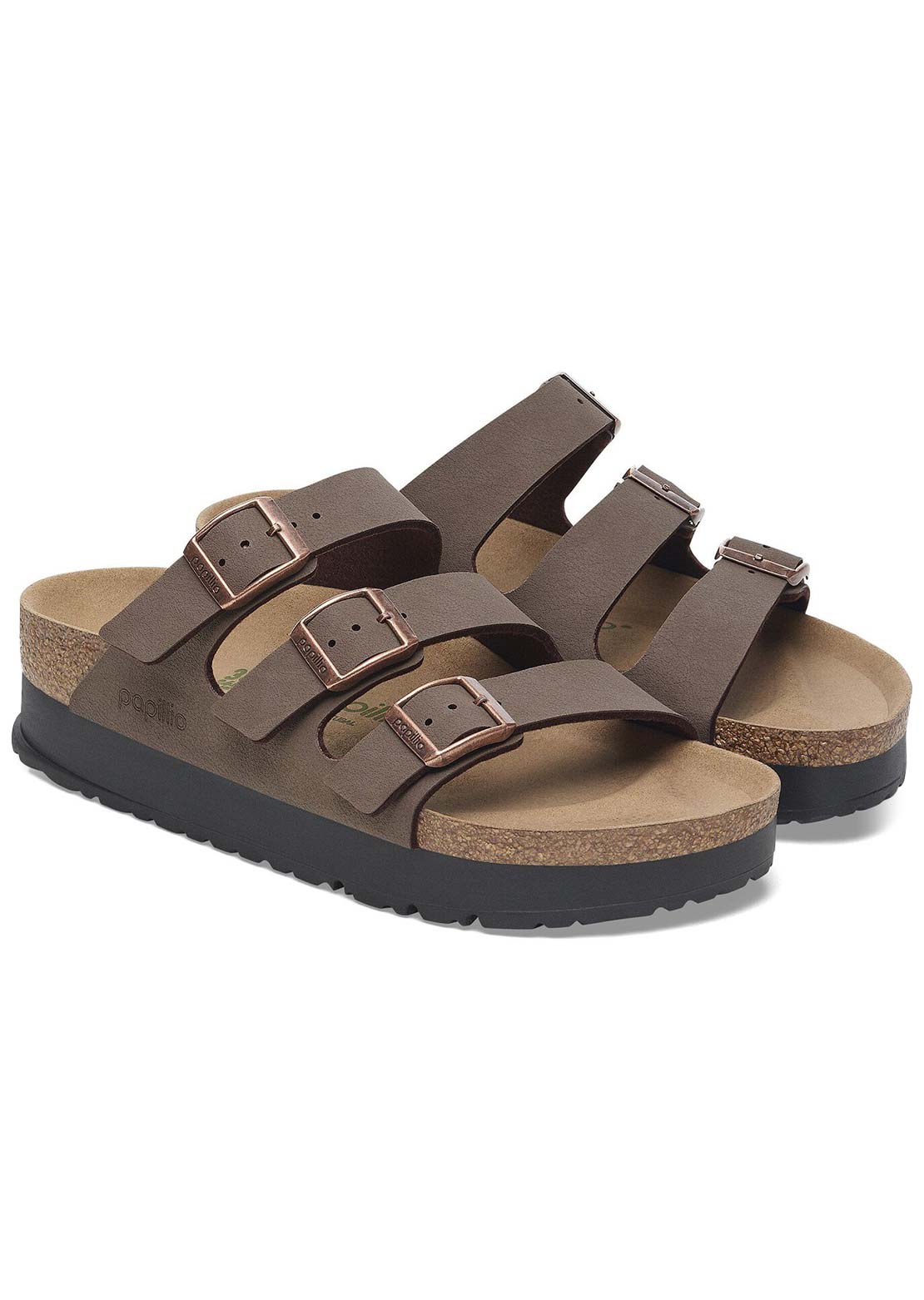 Birkenstock Women's Florida III Platform Birkibuc Narrow Sandals Mocha