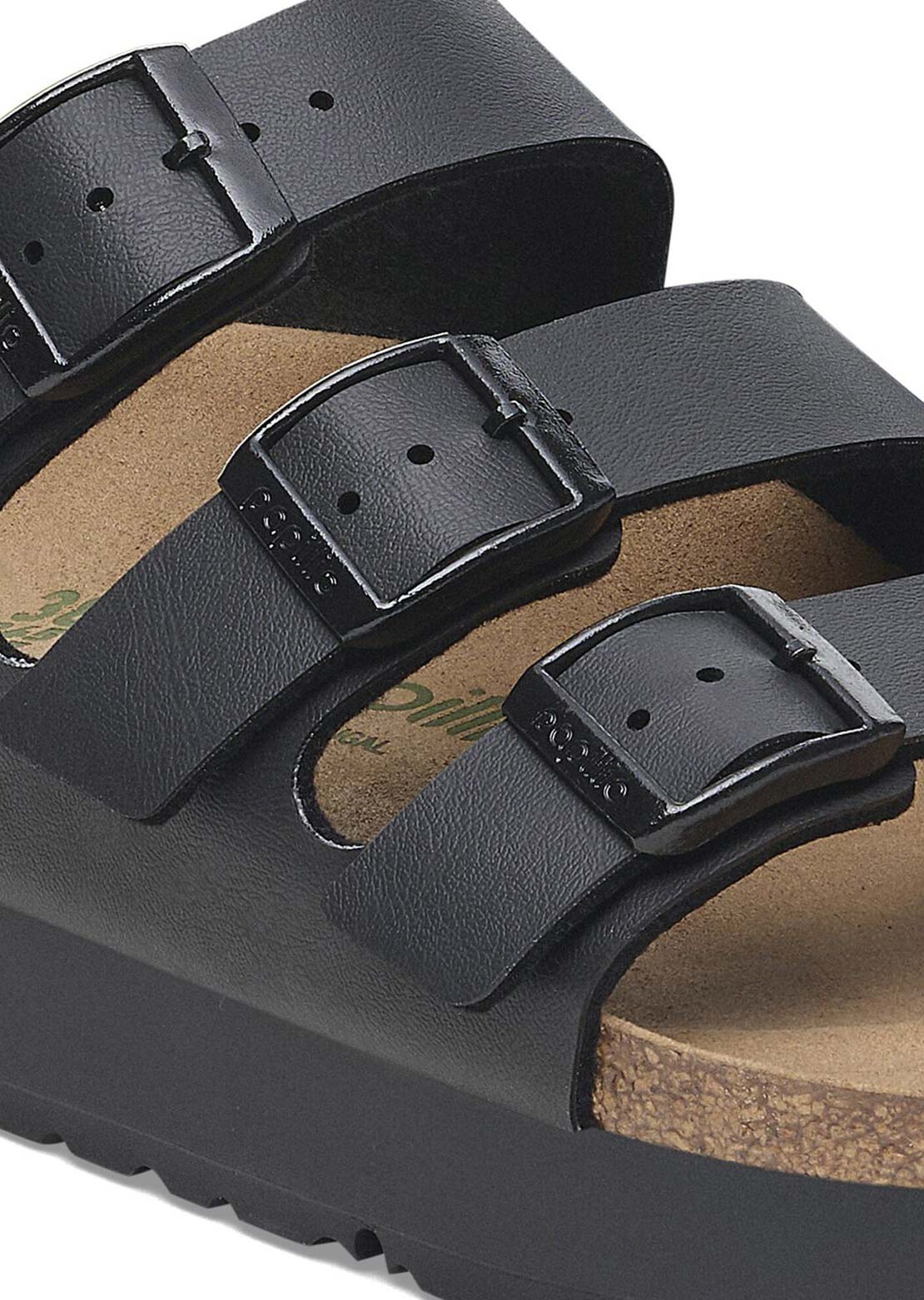 Birkenstock Women's Florida III Platform Birko-Flor Narrow Sandals Black