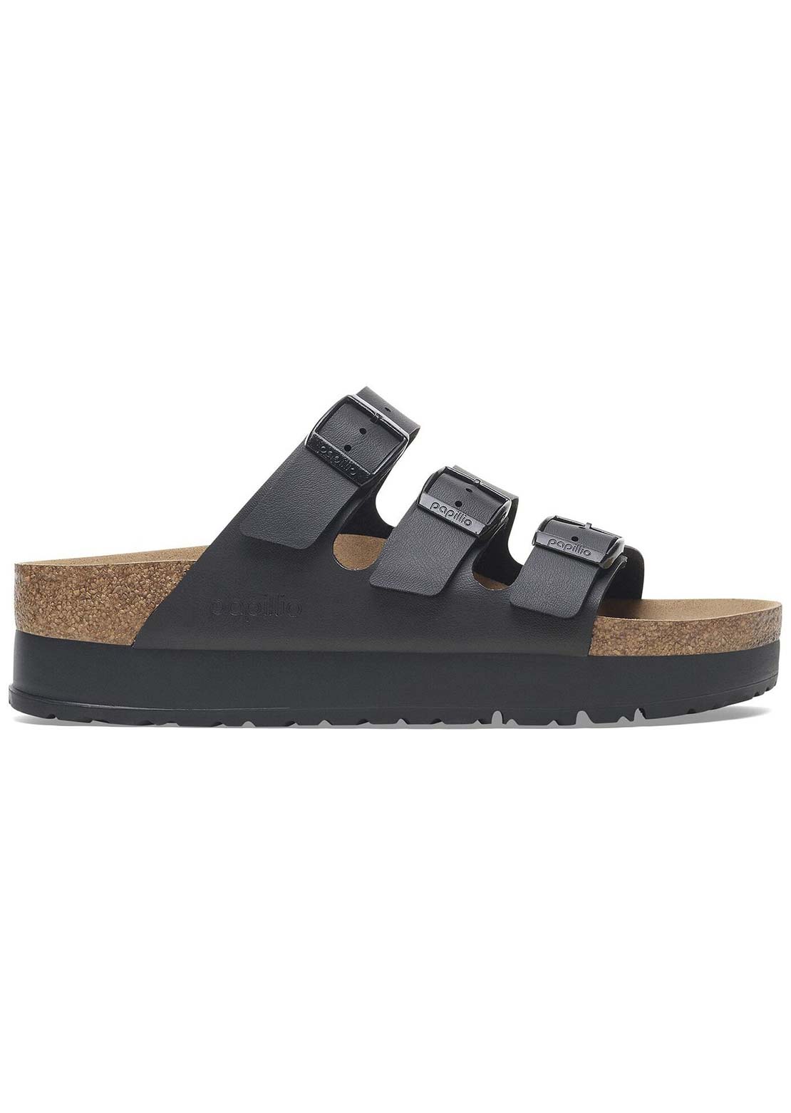 Birkenstock Women's Florida III Platform Birko-Flor Narrow Sandals Black