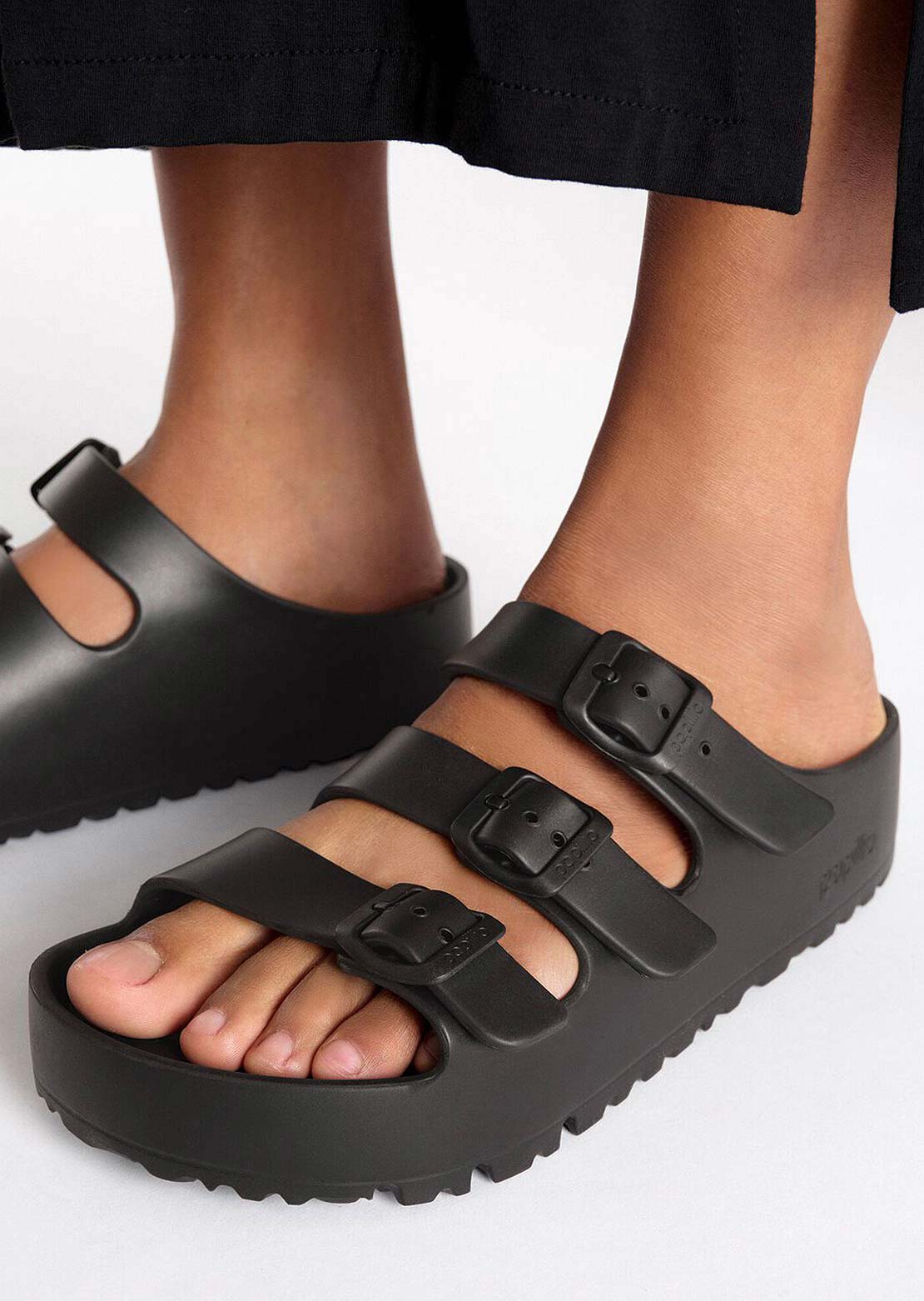 Birkenstock Women's Florida III Platform EVA Narrow Sandals Black