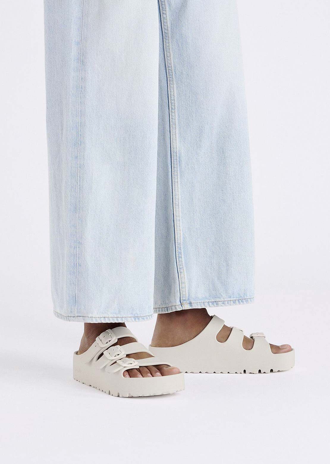 Birkenstock Women's Florida III Platform EVA Narrow Sandals Eggshell