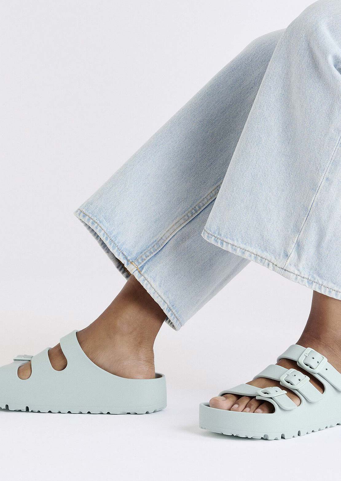 Birkenstock Women's Florida III Platform EVA Narrow Sandals Surf Green