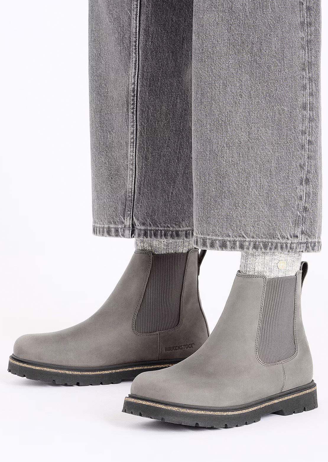 Birkenstock Women's Highwood Nubuck Regular Winter Boots Graphite