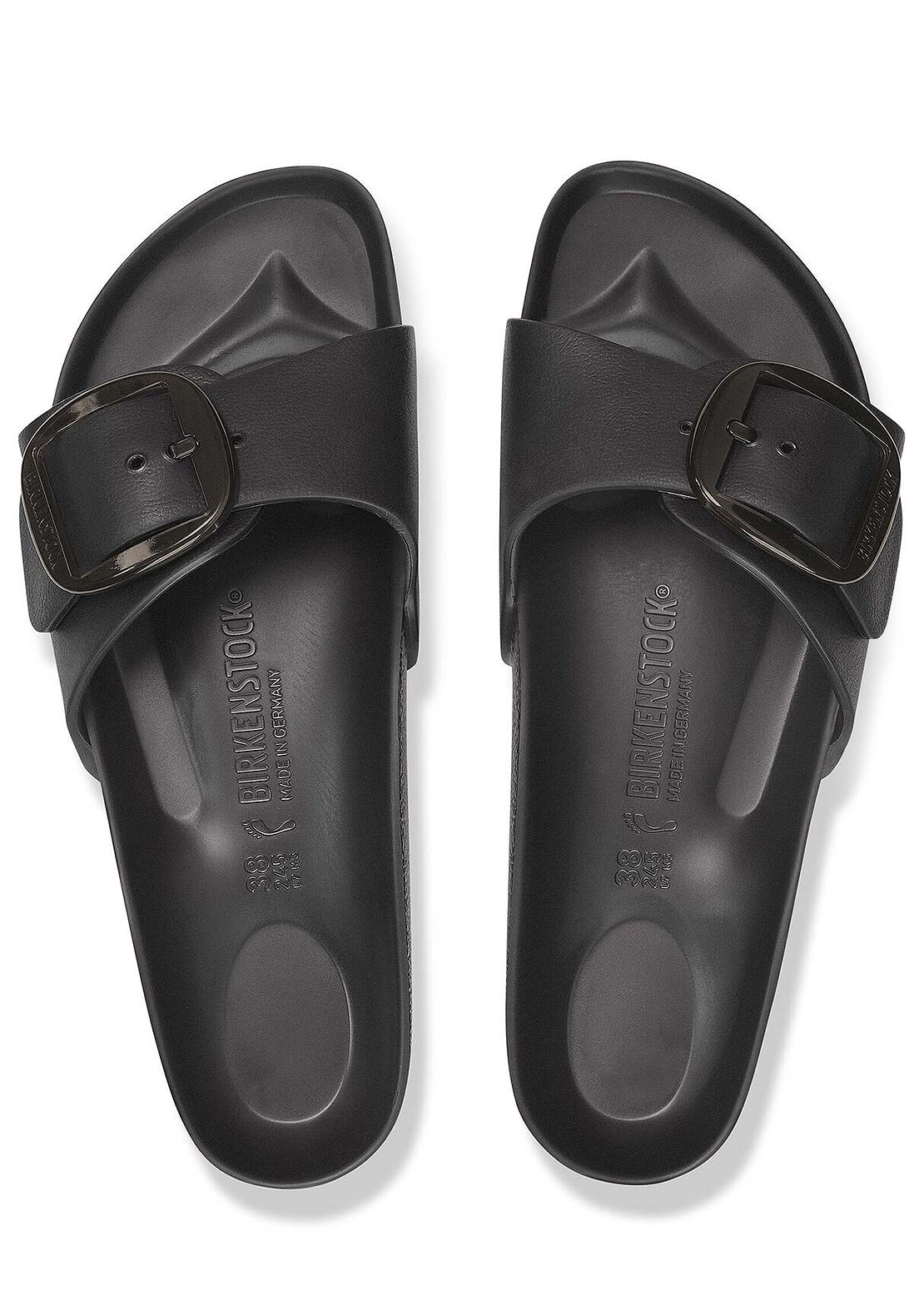 Birkenstock Women's Madrid Big Buckle EVA Narrow Sandals Black