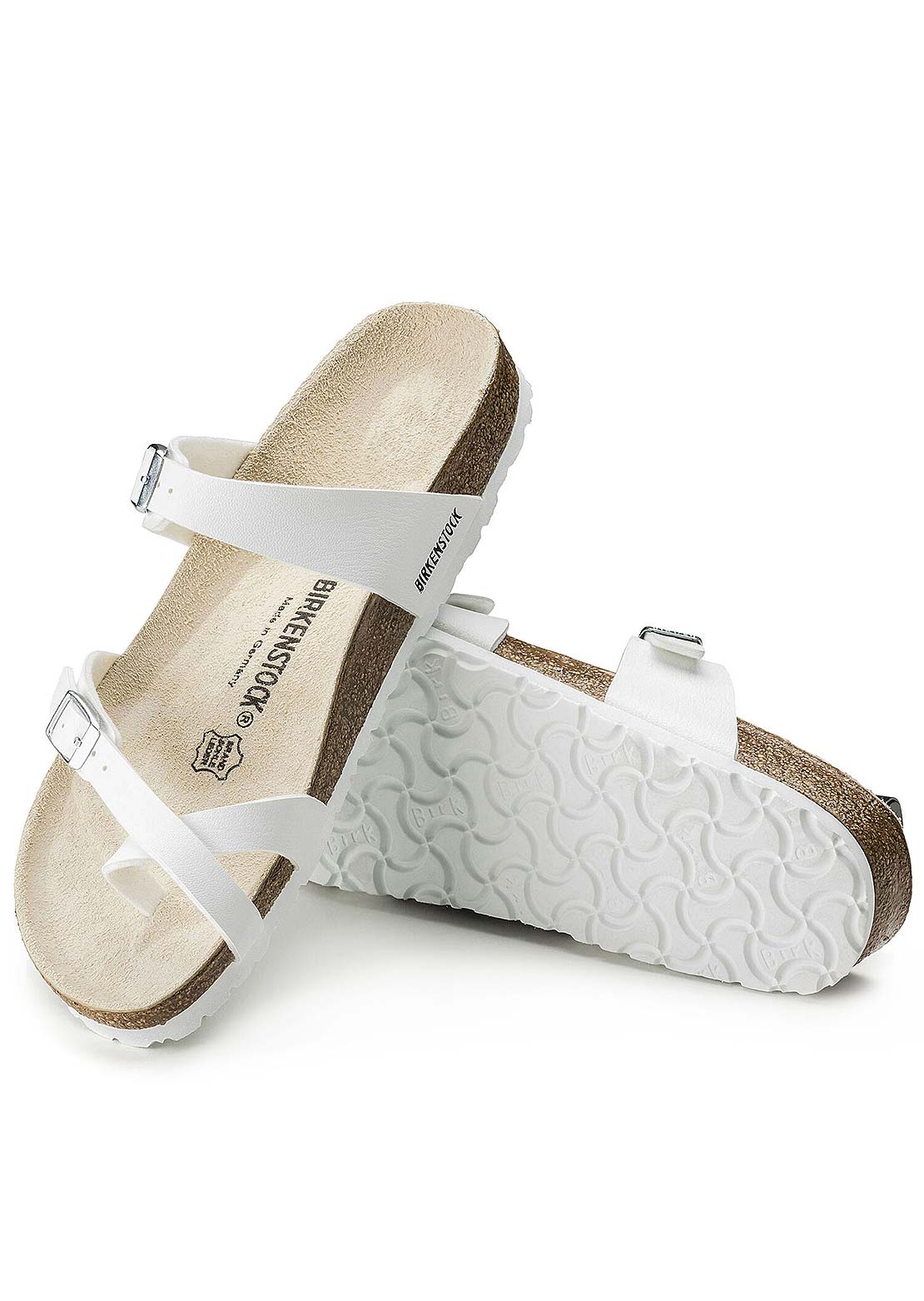 Birkenstock Women’s Mayari Birko-Flor Regular Sandals White