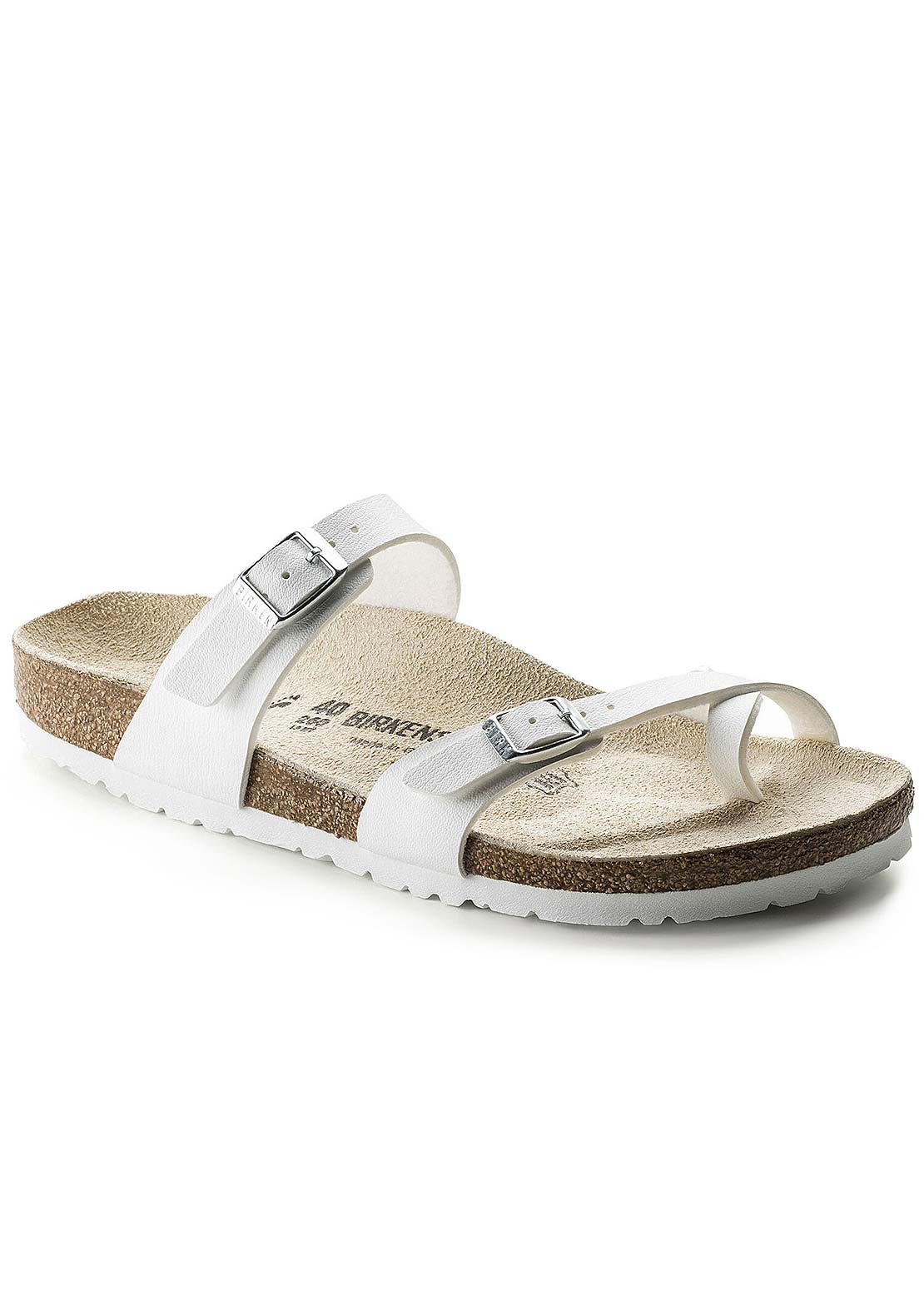 Birkenstock Women’s Mayari Birko-Flor Regular Sandals White