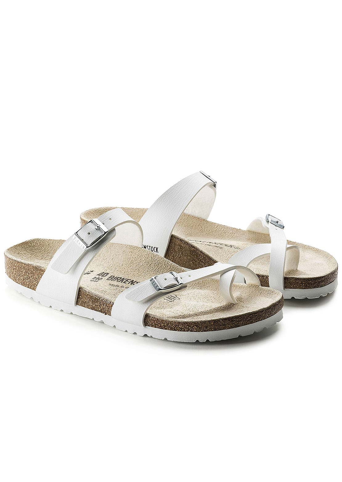 Birkenstock Women’s Mayari Birko-Flor Regular Sandals White