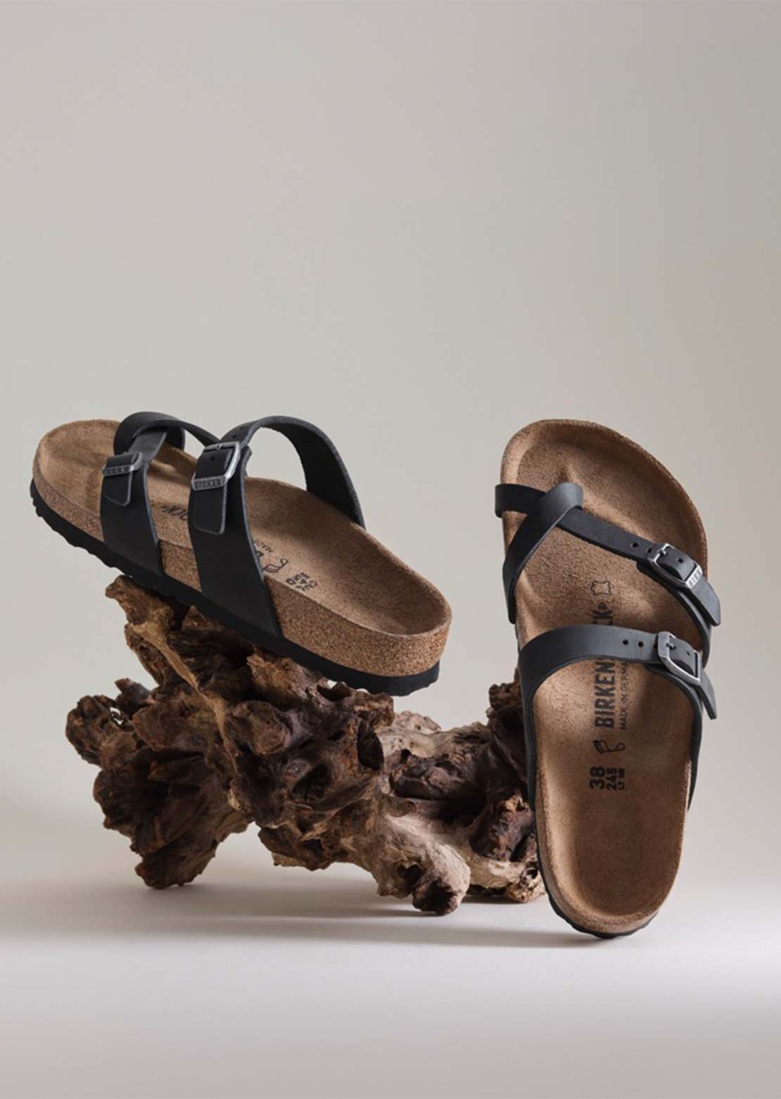 Birkenstock Women's Mayari Oiled Leather Regular Sandals Black