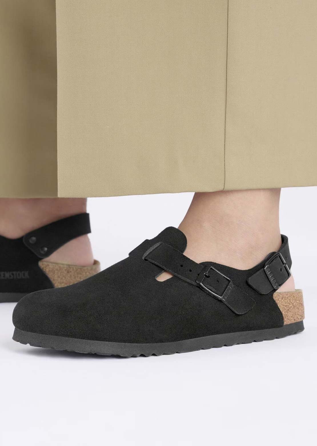 Birkenstock Women's Tokyo Suede Narrow Sandals Black