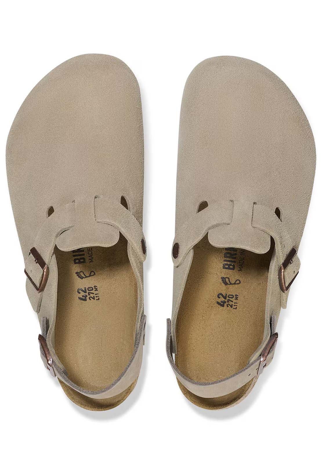 Birkenstock Women's Tokyo Suede Narrow Sandals Taupe