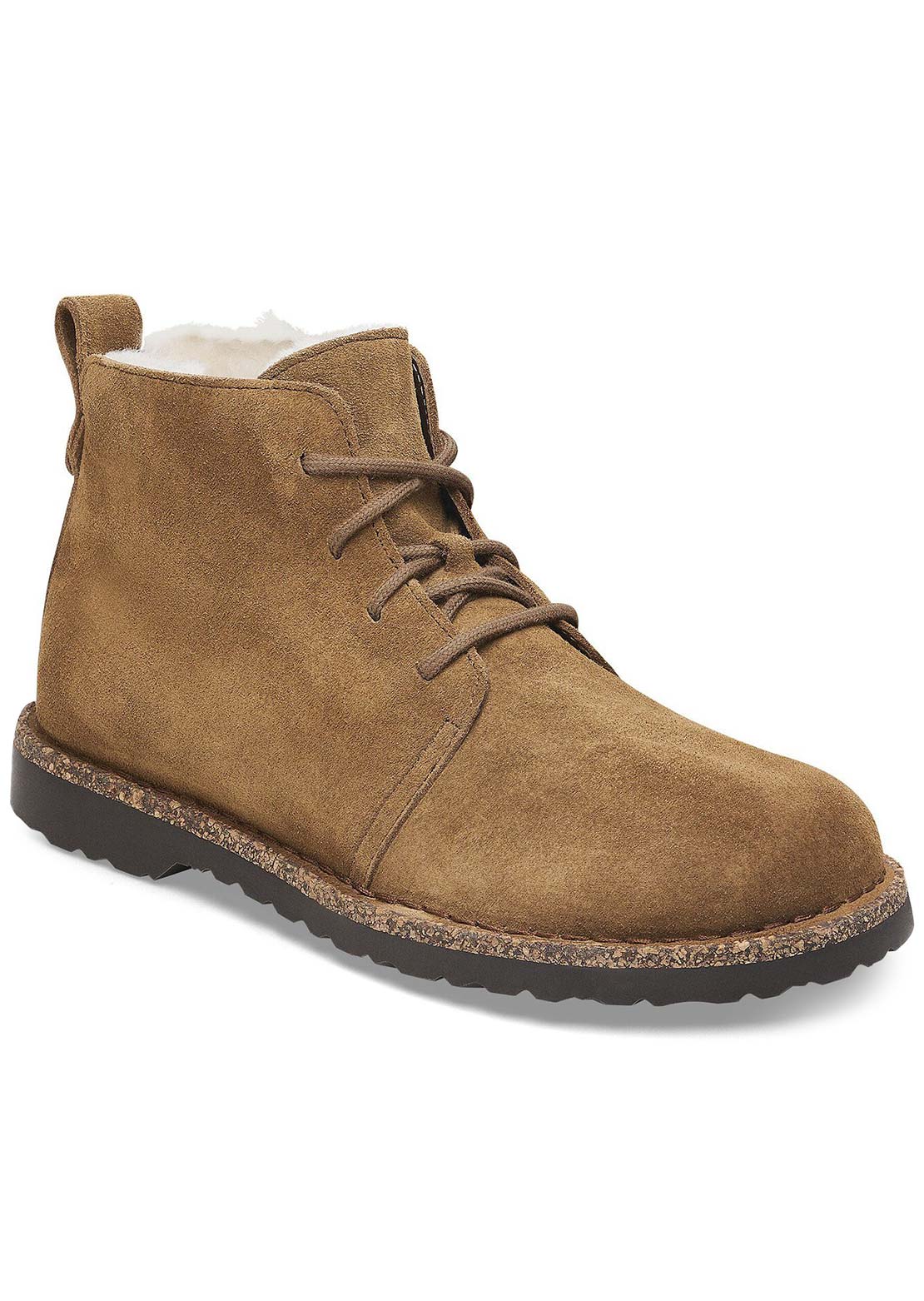 Birkenstock Women's Uppsala Mid Shearling Suede Boots Dark Tea