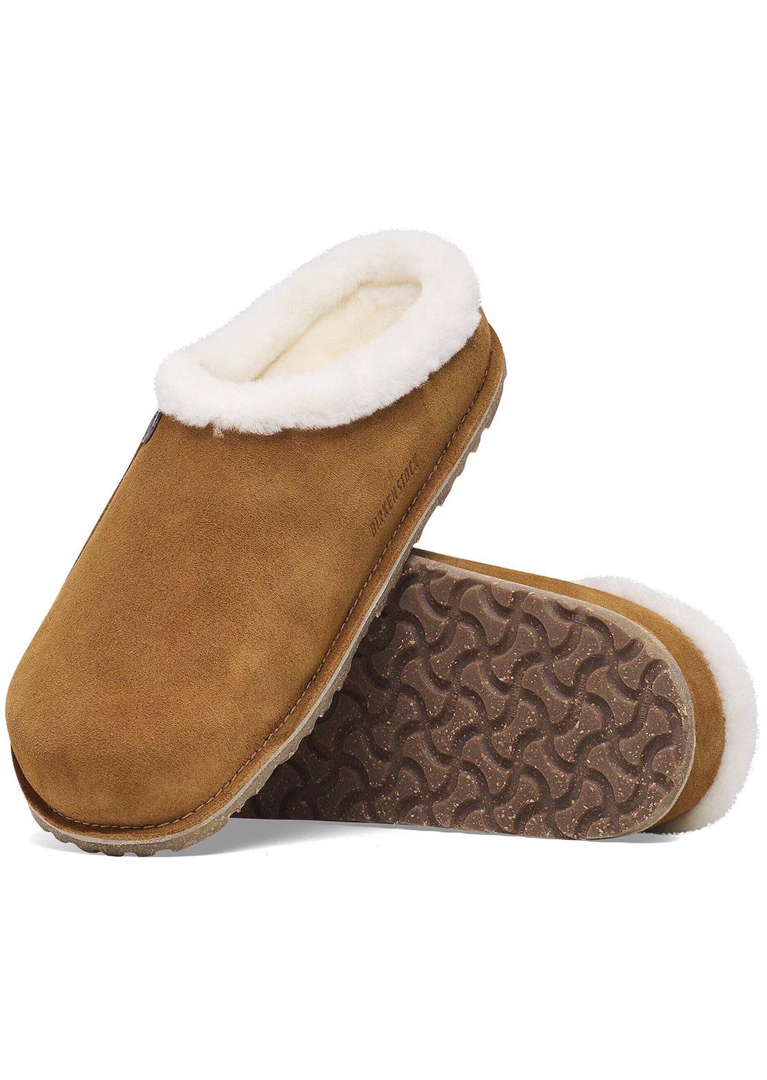 Birkenstock Women's Zermatt Premium Shearling Suede Narrow Sandals Mink