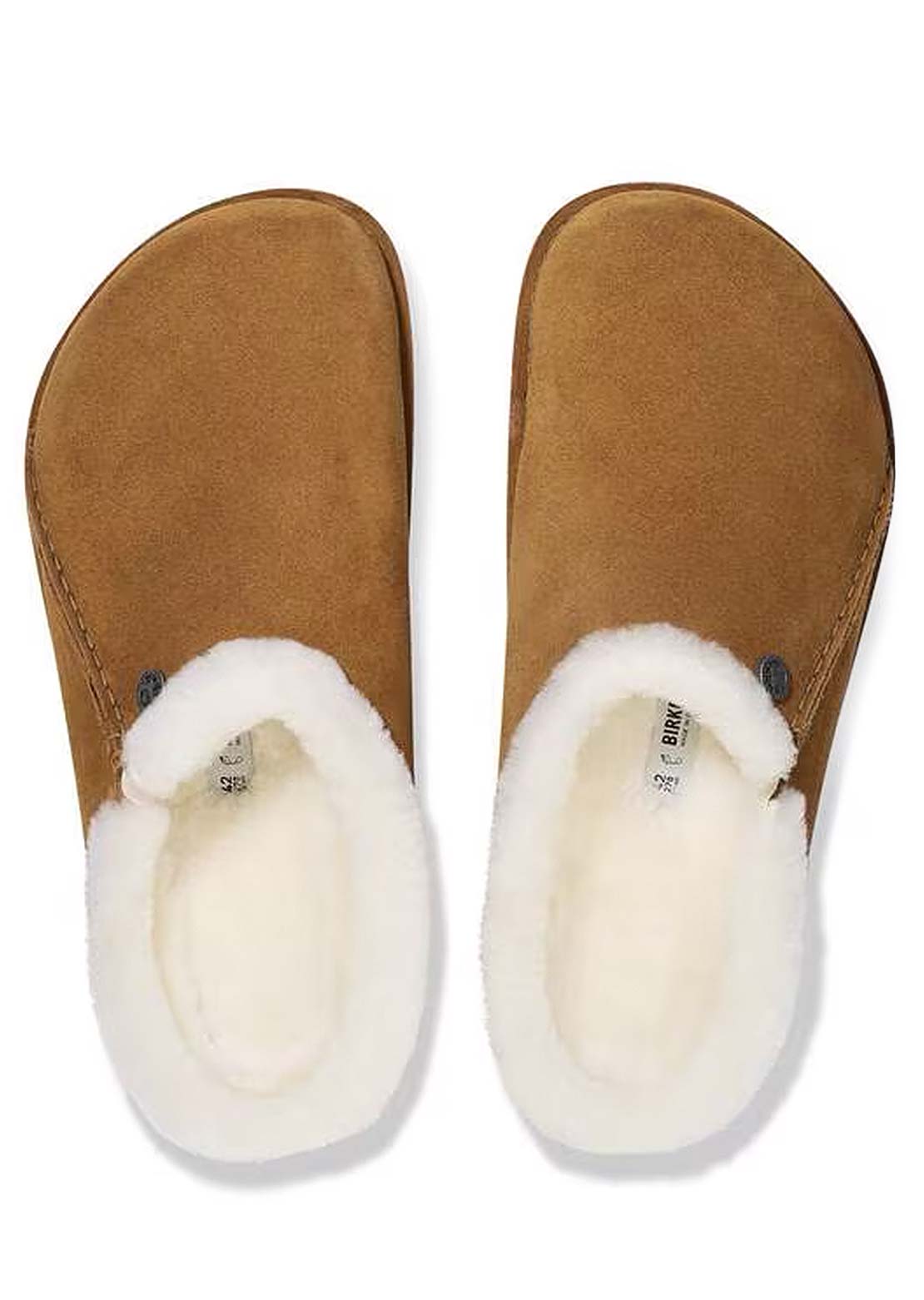 Birkenstock Women's Zermatt Premium Shearling Suede Narrow Sandals Mink