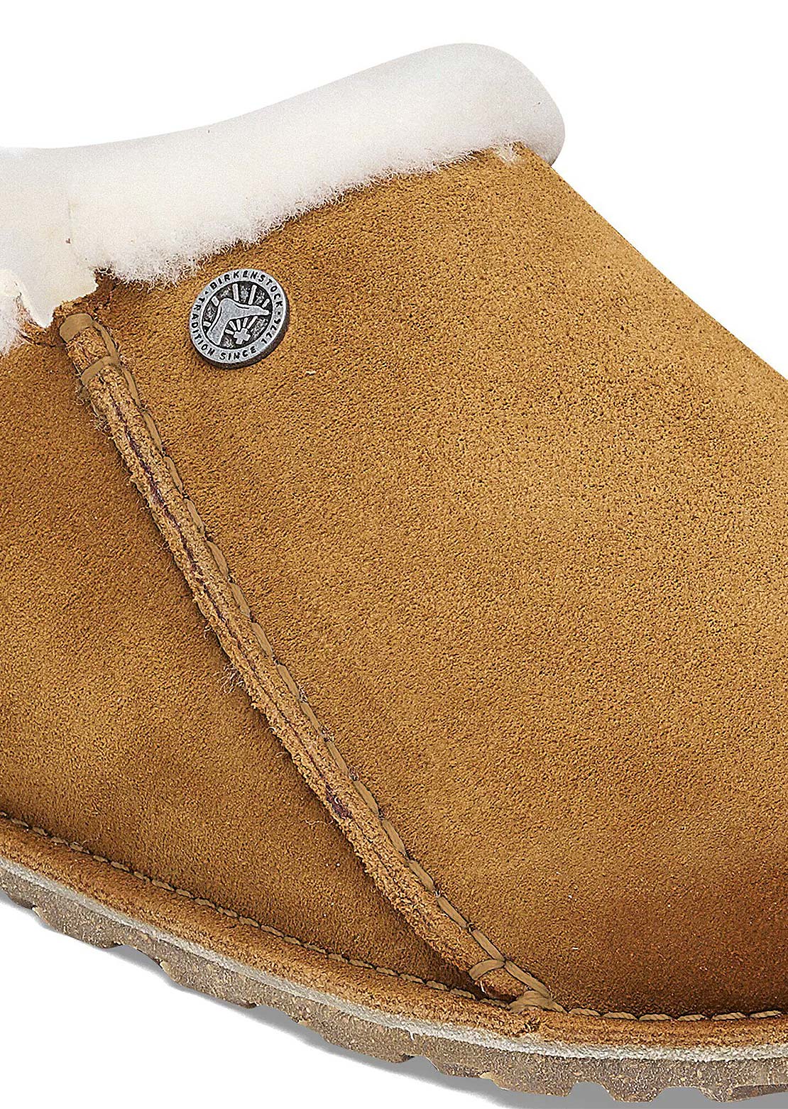 Birkenstock Women's Zermatt Premium Shearling Suede Narrow Sandals Mink