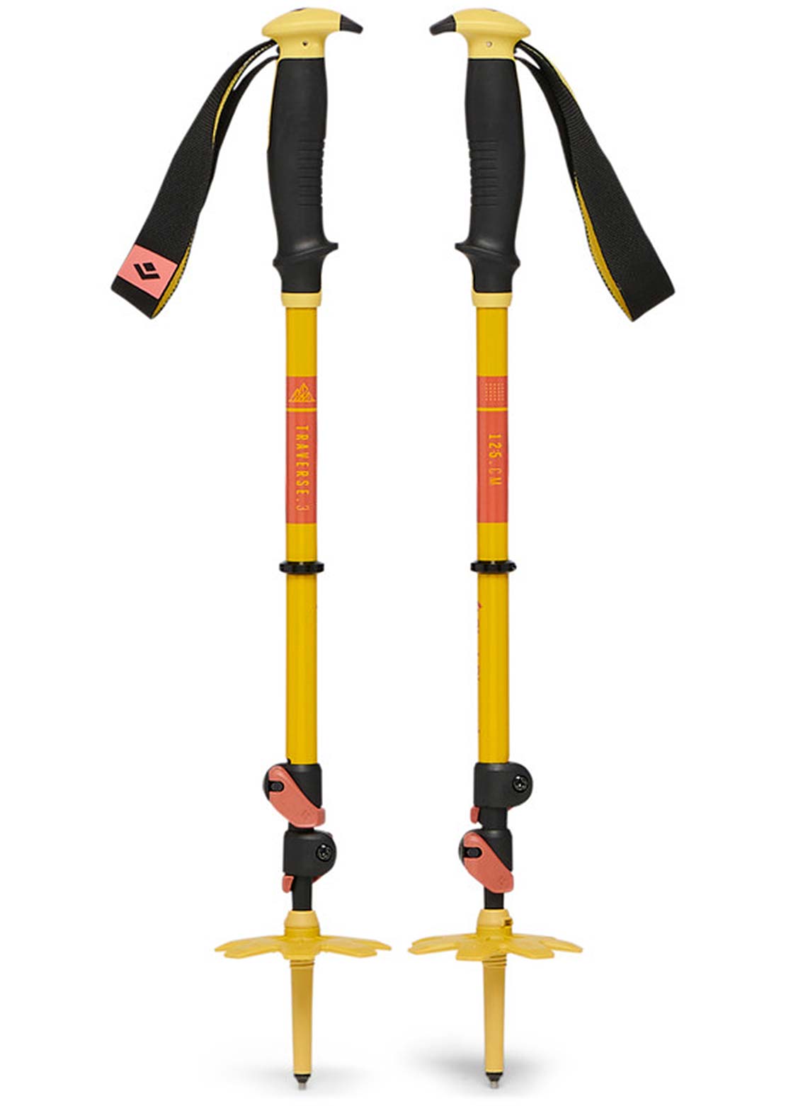 Black Diamond Traverse 3 Ski Poles Sulphure Green